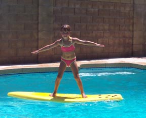 Haylie Surfing
